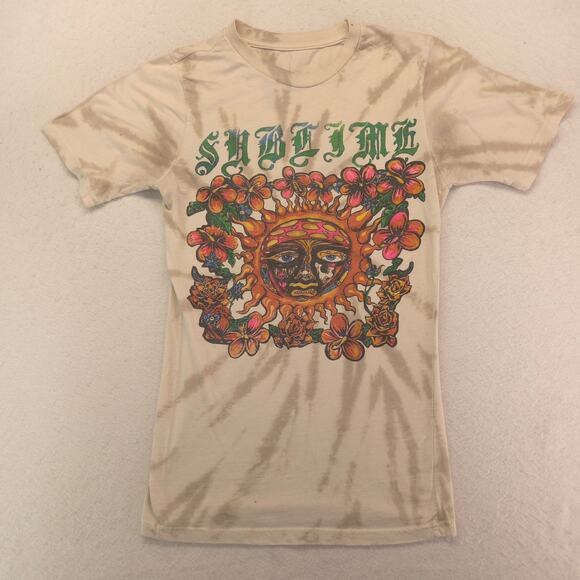 Sublime Band Short Sleeve Crew Neck Graphic T Shirt Mens Size Small S Tie Dye - Picture 2 of 9